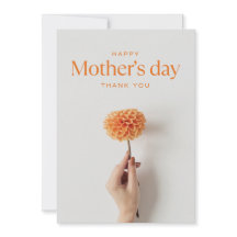 Witte en oranje minimalistische kaart