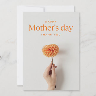 Witte en oranje minimalistische kaart