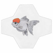 Witte en Oranje oranda Goldfish Aquarium Pet Fish Voetbal (Enkel)