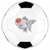 Witte en Oranje oranda Goldfish Aquarium Pet Fish Voetbal (Voorkant)