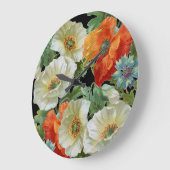 Witte en Oranje  papaver Grote Klok (Hoek)