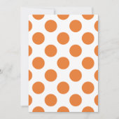 Witte en Oranje poka Dots Kaart (Voorkant)