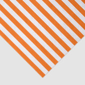 Witte en Oranje strepen Tissuepapier (Detail)