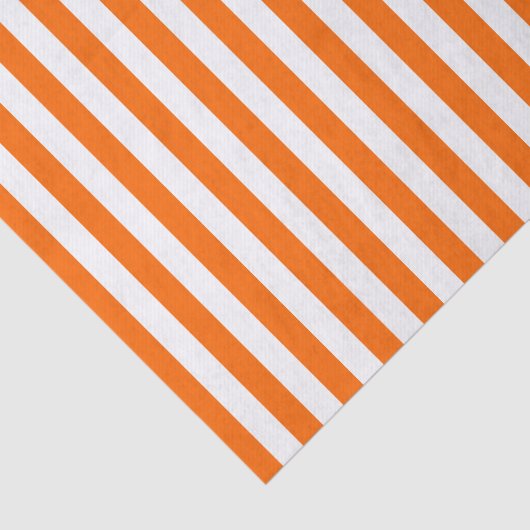 Witte en Oranje strepen Tissuepapier (Detail)