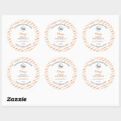 Witte en Oranje Word Cloud Product Labels Logo (Vel)