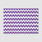 Witte en Paarse Chevron Pattern Tissuepapier (Voorkant)