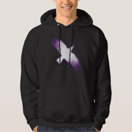 Witte en Paarse Crow Hoodie