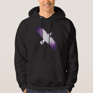 Witte en Paarse Crow Hoodie