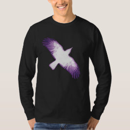 Witte en Paarse Crow T-shirt