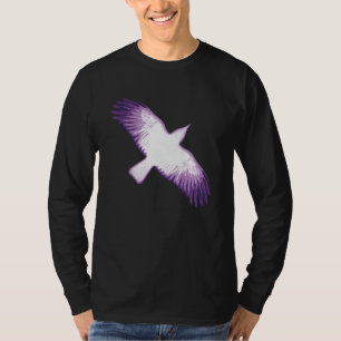 Witte en Paarse Crow T-shirt