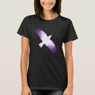 Witte en Paarse Crow T-shirt