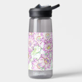 Witte en Paarse flacon 25.oz Waterfles (Links)