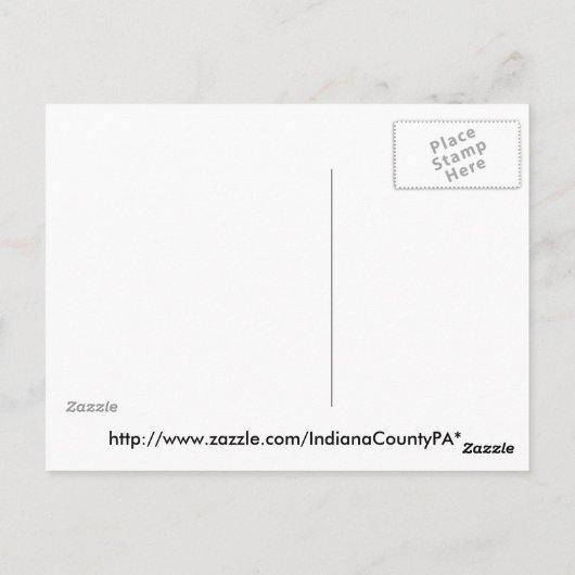 Witte en Paarse Iris Briefkaart (Achterkant)