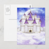 Witte en Paarse kasteel Briefkaart (Voorkant / Achterkant)