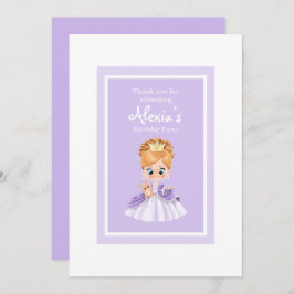 Witte en paarse kleine prinses kaart