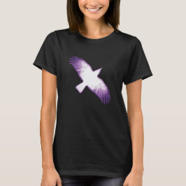 Witte en Paarse Kraai T-shirt