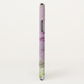 Witte en paarse lilacen op textuur Case-Mate iPhone case (Achterkant / rechts)