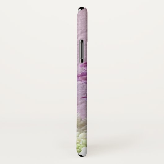 Witte en paarse lilacen op textuur Case-Mate iPhone case (Achterkant / rechts)