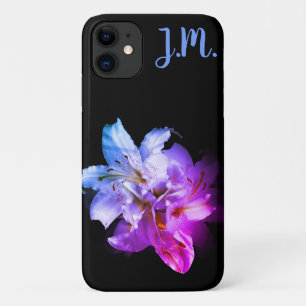 Witte en Paarse Lilies Fantasy Case-Mate iPhone Case