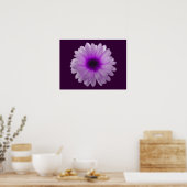 Witte en Paarse marigoldPoster Poster (Keuken)