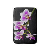 Witte en paarse orchidee badmat (Voorkant Verticaal)