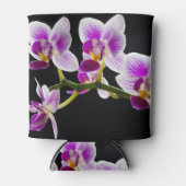 Witte en paarse orchidee blikjeskoeler (Voorkant)