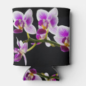 Witte en paarse orchidee blikjeskoeler (Achterkant)