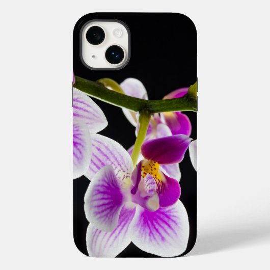 Witte en paarse orchidee Case-Mate iPhone case (Achterkant)