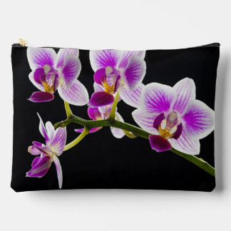 Witte en paarse orchidee etui