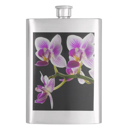 Witte en paarse orchidee flacon (Voorkant)