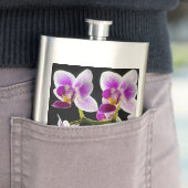 Witte en paarse orchidee flacon (Voorbeeld)
