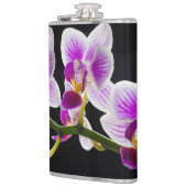 Witte en paarse orchidee heupfles (Links)