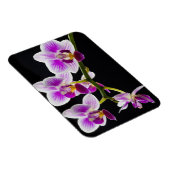 Witte en paarse orchidee magneet (Rechterzijde)