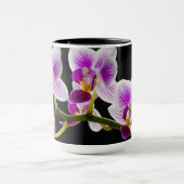 Witte en paarse orchidee mok (Midden)