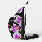 Witte en paarse orchidee sling bag (Rechts)