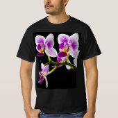 Witte en paarse orchidee t-shirt (Voorkant)