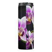 Witte en paarse orchidee thermosbeker (Achterkant)