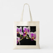 Witte en paarse orchidee tote bag (Achterkant)