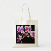 Witte en paarse orchidee tote bag (Voorkant)