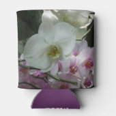 Witte en Paarse orchideeën Blikjeskoeler (Achterkant)