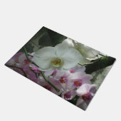 Witte en Paarse orchideeën Deurmat (Schuin)