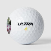 Witte en Paarse orchideeën Golfballen (Logo)