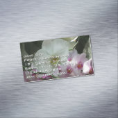 Witte en Paarse orchideeën Magnetisch Visitekaartje (Voorbeeld)