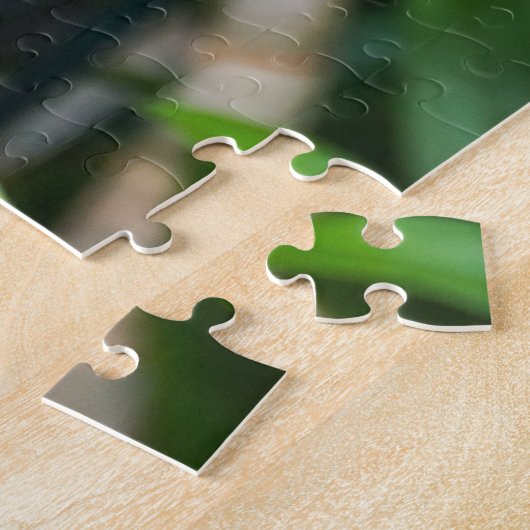 Witte en paarse orchideeën puzzel legpuzzel (Zijkant)