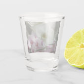 Witte en Paarse Orchideeën Shot Glas (Achterkant)