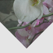 Witte en Paarse orchideeën Tissuepapier (Detail)
