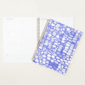 Witte en paarse penseelstreken planner (Display)