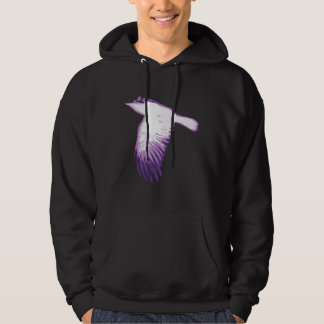 Witte en Paarse rijvliegen Hoodie