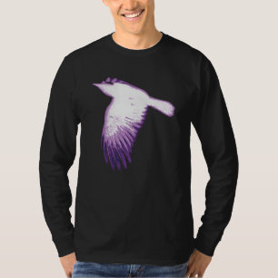 Witte en Paarse rijvliegen T-shirt