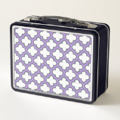 Witte en Paarse trellis, rooster, quatrefoil (Achterkant)